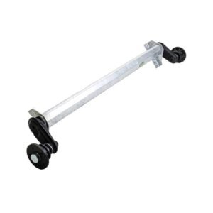 Essieu non freiné AL-KO PLUS pour remorque / dépanneuse 1300kg 1500mm 1950mm 5x112