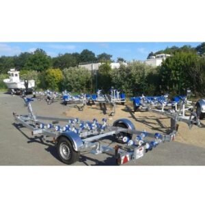 Porte bateau immergeable SUN WAY D1613 PTAC : 1350Kg - Kit rouleaux - 1 essieu