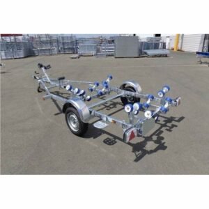 Porte bateau immergeable SUN WAY - D1857 - PTAC : 750Kg - Kit rouleaux - 1 essieu