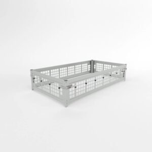 Rehausses de ridelles grillagées +40cm acier pour BASIC/PREMIUM/MAXI 230