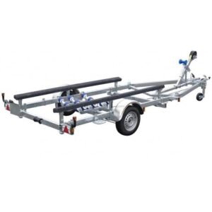 Remorque bateau immergeable SUN WAY D1611 - PTAC : 1000Kg - Kit patins - 1 essieu