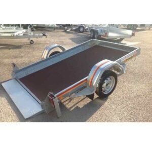 Remorque plateau MECANOREM RPMS 901 F - PTAC : 1300 Kg - 1 essieu freiné - 305 x 170 cm