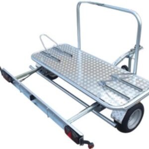 Remorque porte moto transversale