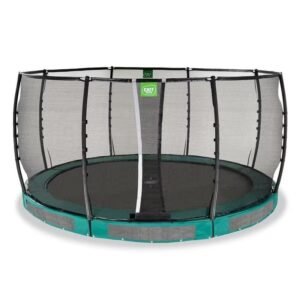 Trampoline enterré EXIT Allure Premium ø427cm - vert