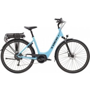 Vélo de Ville Électrique Trek Verve+ 2 Lowstep Bosch 300Wh Shimano Altus 9V Azure 2023