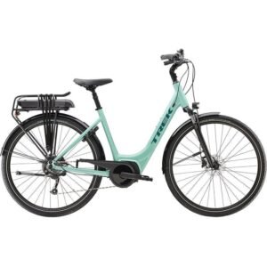 Vélo de Ville Électrique Trek Verve+ 2 Lowstep Bosch 500Wh Shimano Altus 9V Azure