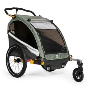 Burley Remorque Vélo - D' Lite X pour 1-2 Enfants - sage green/charcoal