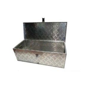 Coffre de rangement en alu 123 x 38 x 38 pour remorque